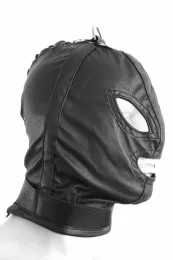 Bondage-Maske schwarz mit Ring