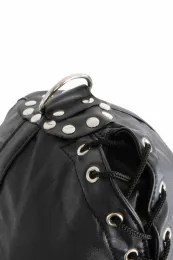 Bondage-Maske schwarz mit Ring