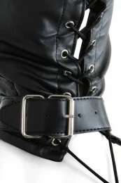 Bondage-Maske schwarz mit Ring