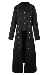 Brokat Mantel schwarz