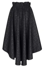 Brokat-Rock in baskischer Form schwarz