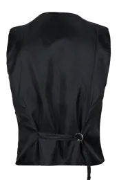 Brokat Weste weiß/schwarz