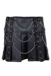 Chain Mini Wetlook schwarz