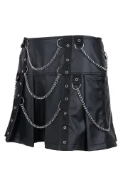 Chain Mini Wetlook schwarz