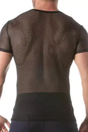 Circuit Fishnet T-Shirt schwarz