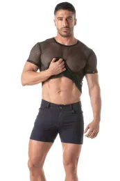 Circuit Fishnet T-Shirt schwarz