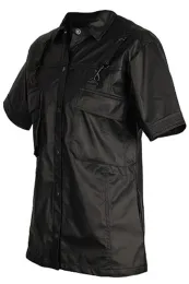 Combat Shirt Wetlook schwarz
