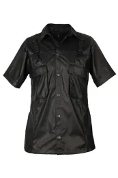 Combat Shirt Wetlook schwarz