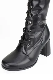 Erogance Kniestiefel R2020 PU Schwarz