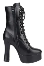 Erogance Plateau Stiefeletten C1020 PU Schwarz