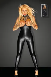 F125 Powerwetlook Overall (brustfrei) SWAGGER schwarz