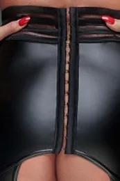 F156 Strapsgürtel mit elastischen Bändern schwarz