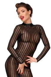 F182 Klassisches Kleid schwarz