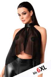 F349 Tüll-Bolero schwarz