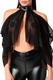 F349 Tüll-Bolero schwarz