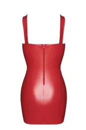 F364 Bombshell Minikleid mit Schnürung rot