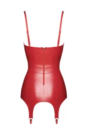 F368 Bombshell Fierce Corsagen-Kleid rot