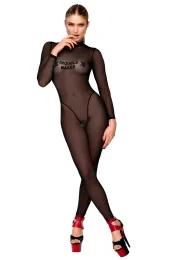 F387 Troublemaker Catsuit schwarz