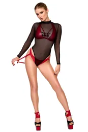 F394 Troublemaker Strappy Panties rot