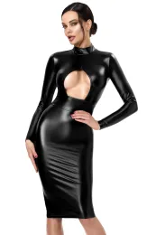 F401 Dark Affair Midikleid schwarz
