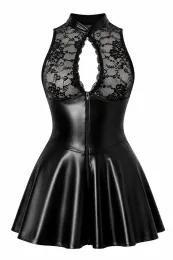 F404 One More Kiss Mini Kleid schwarz