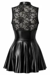 F404 One More Kiss Mini Kleid schwarz