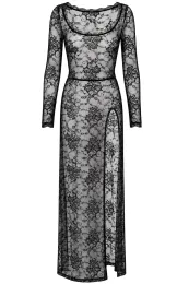 F405 One More Kiss Maxi Gown schwarz