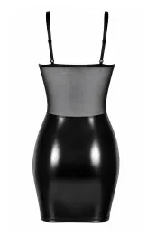 F409 Do Not Disturb Lace-Up Mini Kleid schwarz
