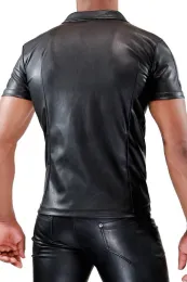 Fetish Zipped Vest schwarz