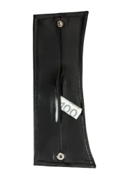 H075 Paar Handgelenk-Geldbörse mit verstecktem Reißverschluss schwarz