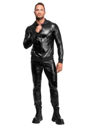 H086 Herren Kapuzen Jacke schwarz