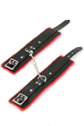 Hand / Fußfesseln schwarz-rot