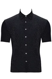 Hemd Glitzer schwarz