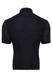 Hemd Glitzer schwarz