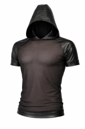 Herren Kapuzen T-Shirt ADMagnus001 schwarz