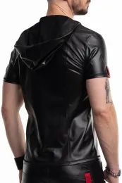 Herren Kapuzen T-Shirt RMEttore001 schwarz