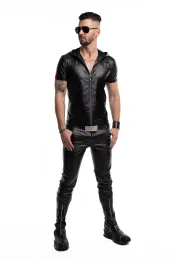 Herren Kapuzen T-Shirt RMEttore001 schwarz