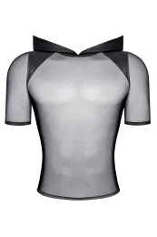 Herren Kapuzen T-Shirt RMTito001 schwarz