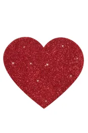 Herz Nippelsticker rot