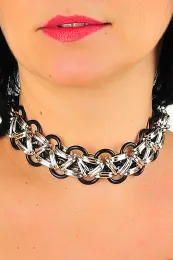 Kette 01 silbern/schwarz