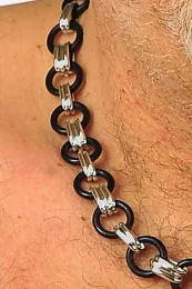 Kette 101 silbern/schwarz