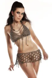 Ketten-Rock 04 silbern/schwarz