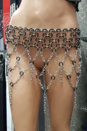 Ketten-Rock 10 silbern/schwarz