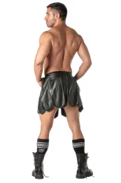 Kinky Gladiator Skirt for Men schwarz