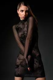 Kleid KEA mit langen Ärmeln schwarz