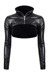 Kurze Jacke DDMarika001 schwarz