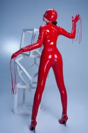 Lack-Catsuit SWEETY Rot