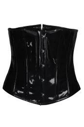 Lack Unterbrust Corsage schwarz