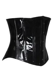 Lack Unterbrust Corsage schwarz