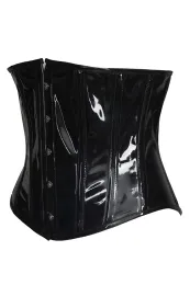 Lack Unterbrust Corsage schwarz